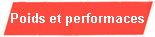 Poids et performaces