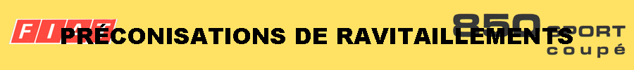 PRCONISATIONS DE RAVITAILLEMENTS